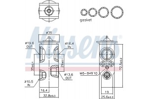 Nissens Βαλβίδα εκτόνωσης, συστ. κλιματ. - 999369
