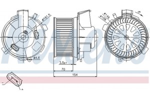 Nissens Βεντιλατέρ Εσωτερικού Χώρου - 87021