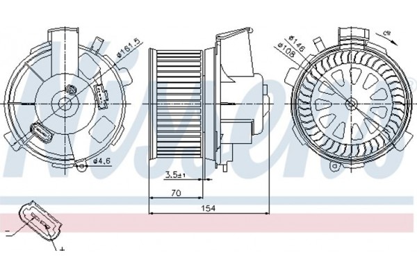 Nissens Βεντιλατέρ Εσωτερικού Χώρου - 87021