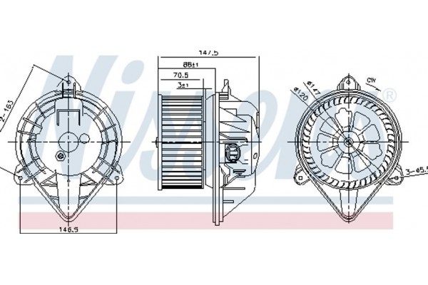Nissens Βεντιλατέρ Εσωτερικού Χώρου - 87024