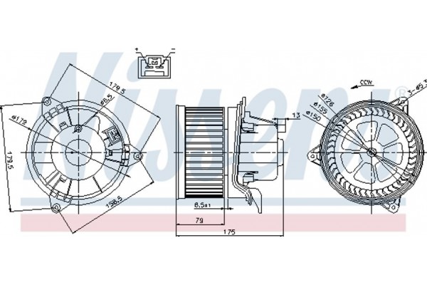 Nissens Βεντιλατέρ Εσωτερικού Χώρου - 87027