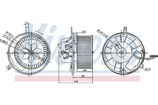 Nissens Βεντιλατέρ Εσωτερικού Χώρου - 87032