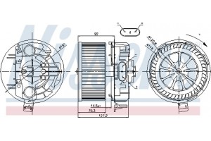 Nissens Βεντιλατέρ Εσωτερικού Χώρου - 87043