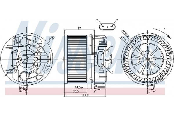 Nissens Βεντιλατέρ Εσωτερικού Χώρου - 87043