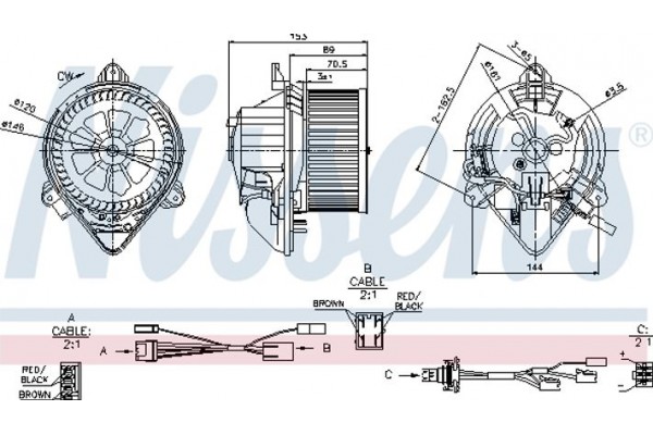 Nissens Βεντιλατέρ Εσωτερικού Χώρου - 87050