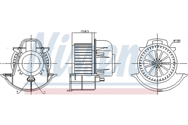 Nissens Βεντιλατέρ Εσωτερικού Χώρου - 87076