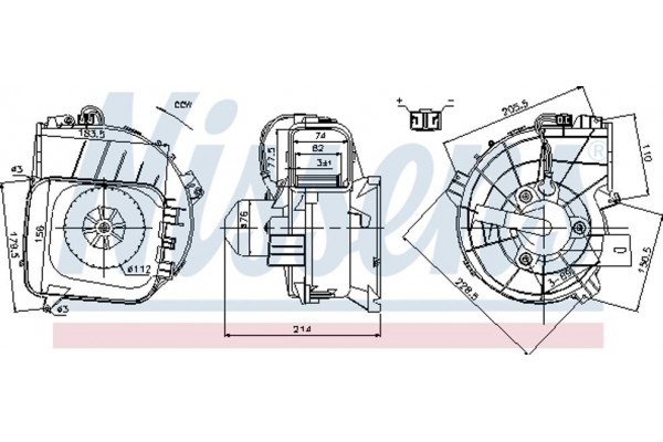 Nissens Βεντιλατέρ Εσωτερικού Χώρου - 87084