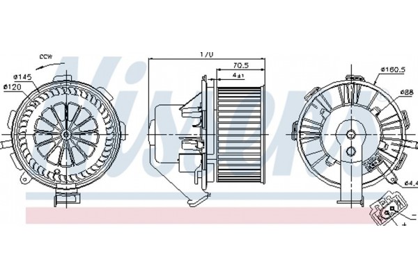 Nissens Βεντιλατέρ Εσωτερικού Χώρου - 87105