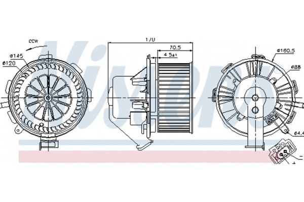 Nissens Βεντιλατέρ Εσωτερικού Χώρου - 87106