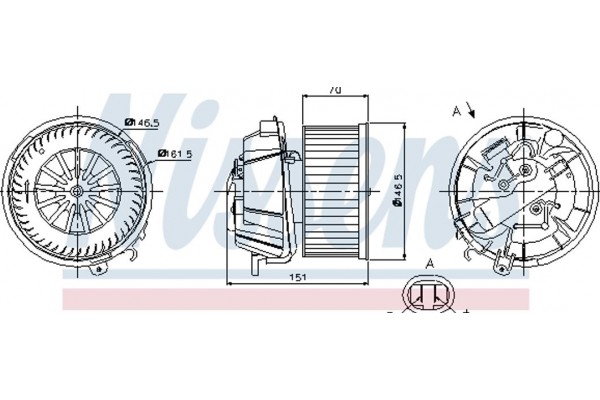 Nissens Βεντιλατέρ Εσωτερικού Χώρου - 87127