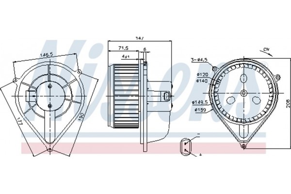 Nissens Βεντιλατέρ Εσωτερικού Χώρου - 87128