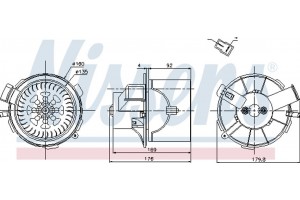 Nissens Βεντιλατέρ Εσωτερικού Χώρου - 87138