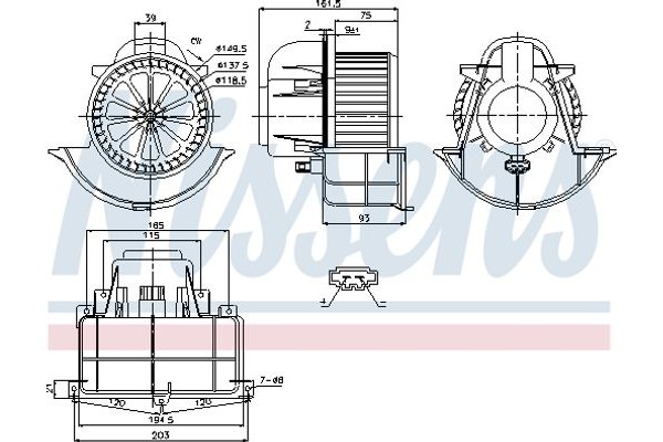 Nissens Βεντιλατέρ Εσωτερικού Χώρου - 87139