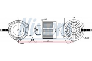 Nissens Βεντιλατέρ Εσωτερικού Χώρου - 87142