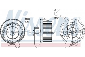 Nissens Βεντιλατέρ Εσωτερικού Χώρου - 87145
