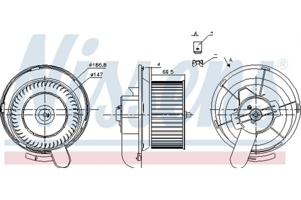 Nissens Βεντιλατέρ Εσωτερικού Χώρου - 87145