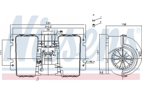 Nissens Βεντιλατέρ Εσωτερικού Χώρου - 87146