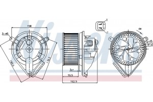Nissens Βεντιλατέρ Εσωτερικού Χώρου - 87156