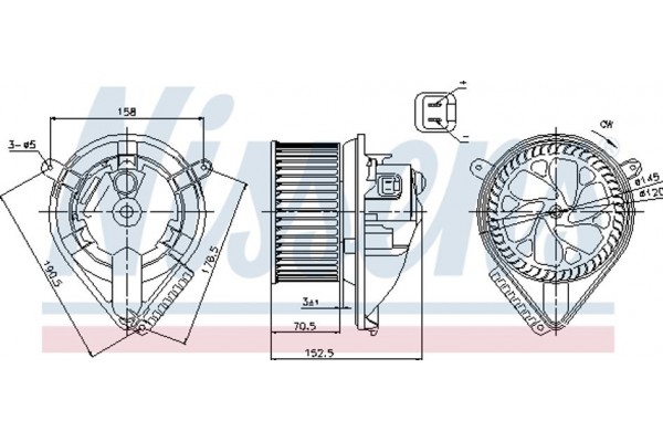 Nissens Βεντιλατέρ Εσωτερικού Χώρου - 87156