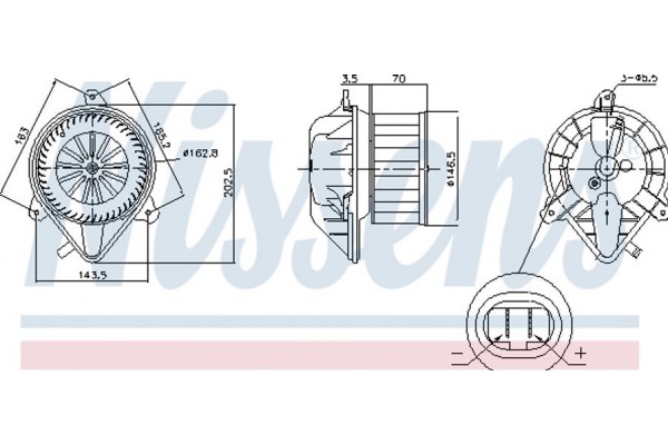 Nissens Βεντιλατέρ Εσωτερικού Χώρου - 87171