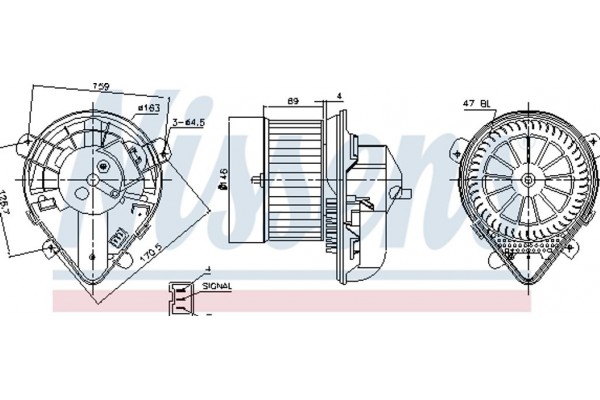 Nissens Βεντιλατέρ Εσωτερικού Χώρου - 87178