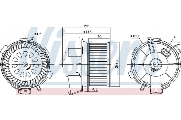 Nissens Βεντιλατέρ Εσωτερικού Χώρου - 87181