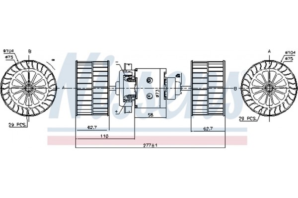 Nissens Βεντιλατέρ Εσωτερικού Χώρου - 87189