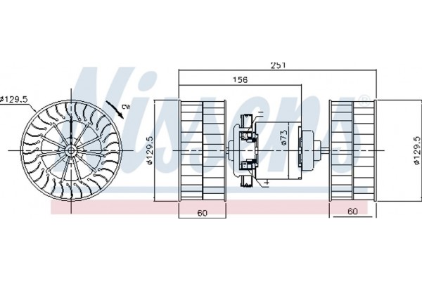 Nissens Βεντιλατέρ Εσωτερικού Χώρου - 87190