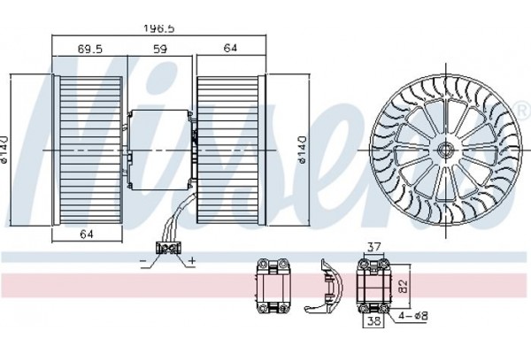Nissens Βεντιλατέρ Εσωτερικού Χώρου - 87196