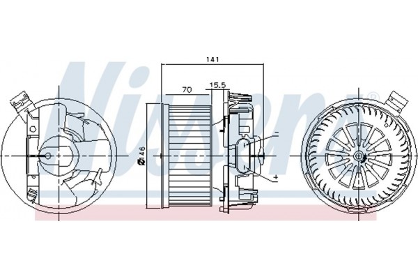 Nissens Βεντιλατέρ Εσωτερικού Χώρου - 87209