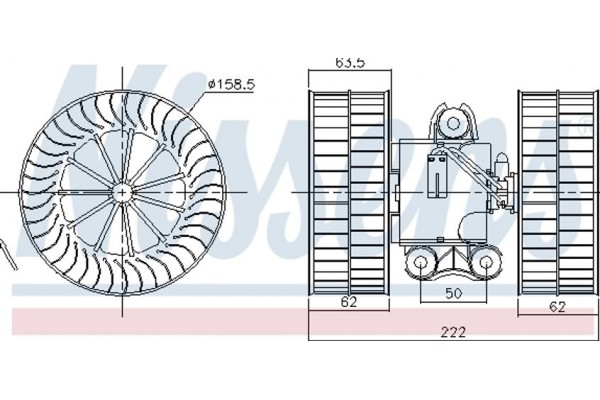 Nissens Βεντιλατέρ Εσωτερικού Χώρου - 87212