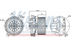 Nissens Βεντιλατέρ Εσωτερικού Χώρου - 87214