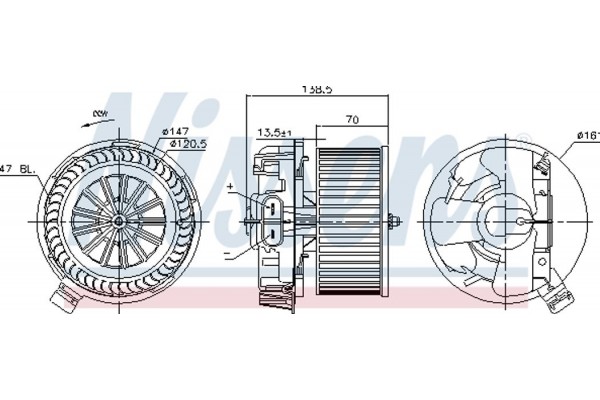 Nissens Βεντιλατέρ Εσωτερικού Χώρου - 87214