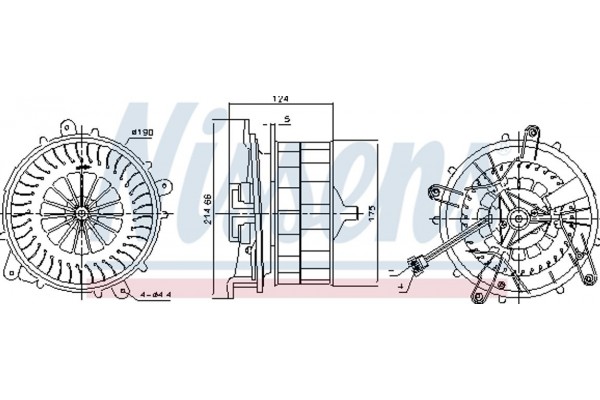 Nissens Βεντιλατέρ Εσωτερικού Χώρου - 87217