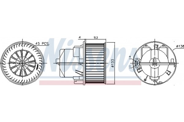 Nissens Βεντιλατέρ Εσωτερικού Χώρου - 87223