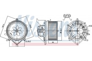 Nissens Βεντιλατέρ Εσωτερικού Χώρου - 87233