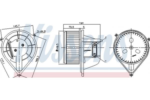 Nissens Βεντιλατέρ Εσωτερικού Χώρου - 87241