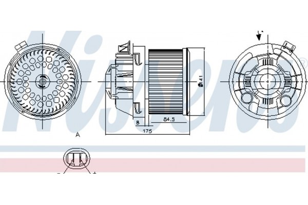 Nissens Βεντιλατέρ Εσωτερικού Χώρου - 87257