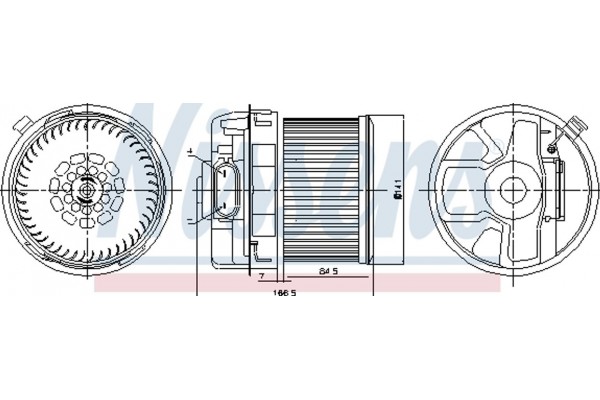 Nissens Βεντιλατέρ Εσωτερικού Χώρου - 87260