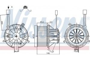 Nissens Βεντιλατέρ Εσωτερικού Χώρου - 87264