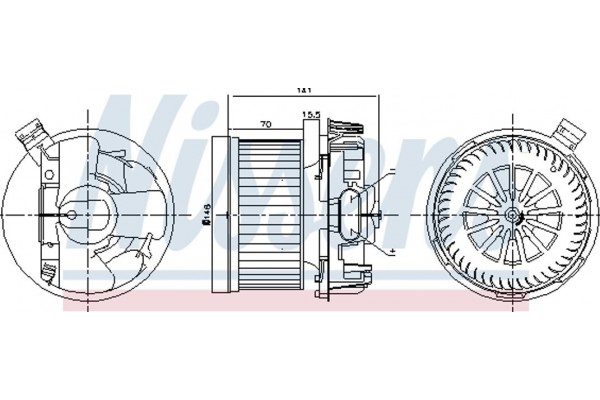 Nissens Βεντιλατέρ Εσωτερικού Χώρου - 87267