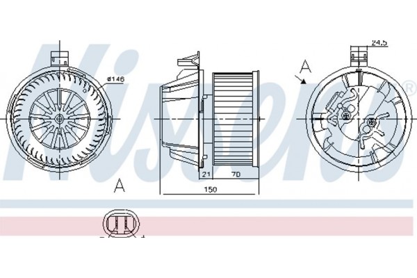 Nissens Βεντιλατέρ Εσωτερικού Χώρου - 87269