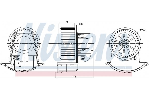 Nissens Βεντιλατέρ Εσωτερικού Χώρου - 87271