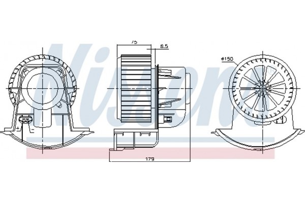Nissens Βεντιλατέρ Εσωτερικού Χώρου - 87272