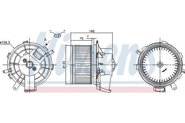 Nissens Βεντιλατέρ Εσωτερικού Χώρου - 87290