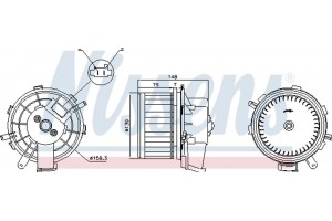 Nissens Βεντιλατέρ Εσωτερικού Χώρου - 87292