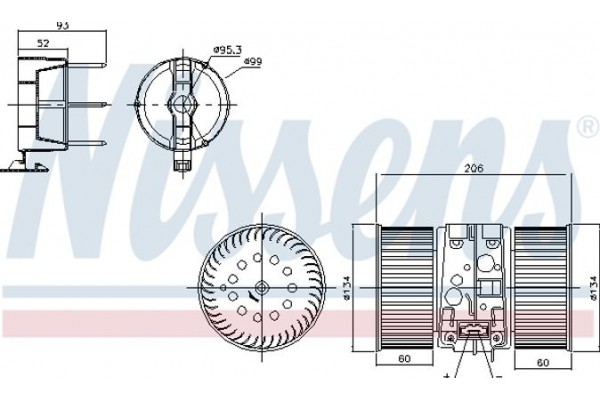 Nissens Βεντιλατέρ Εσωτερικού Χώρου - 87356
