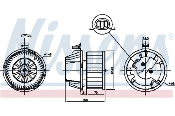 Nissens Βεντιλατέρ Εσωτερικού Χώρου - 87384