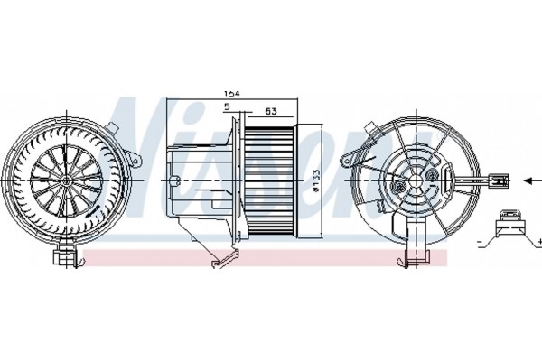 Nissens Βεντιλατέρ Εσωτερικού Χώρου - 87391