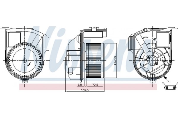 Nissens Βεντιλατέρ Εσωτερικού Χώρου - 87393